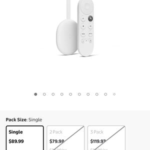 Google Chromecast with Remote - White